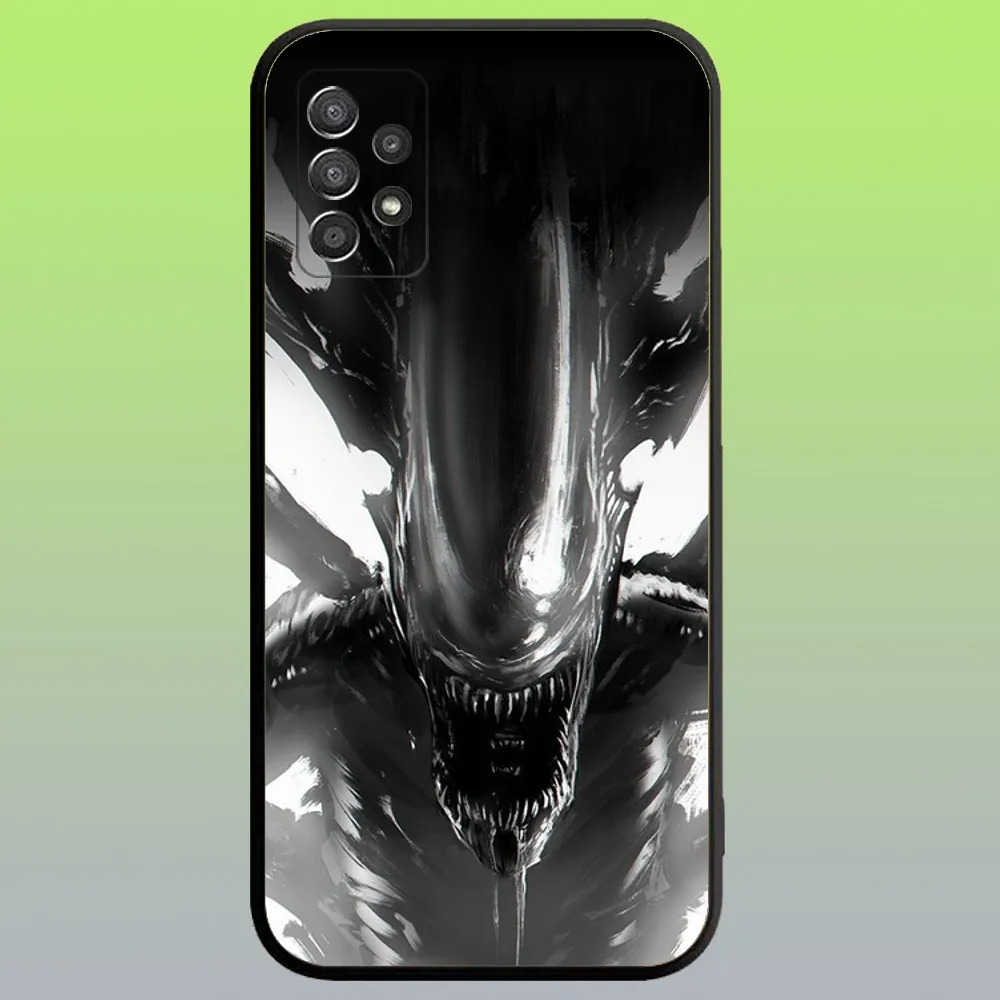 X-Xenomorph Film A-Alien Phone Case For Samsung Galaxy A20,A21s,A22,A31,A32,A52,A53,A72,73,A80,A91 Soft Black Cover