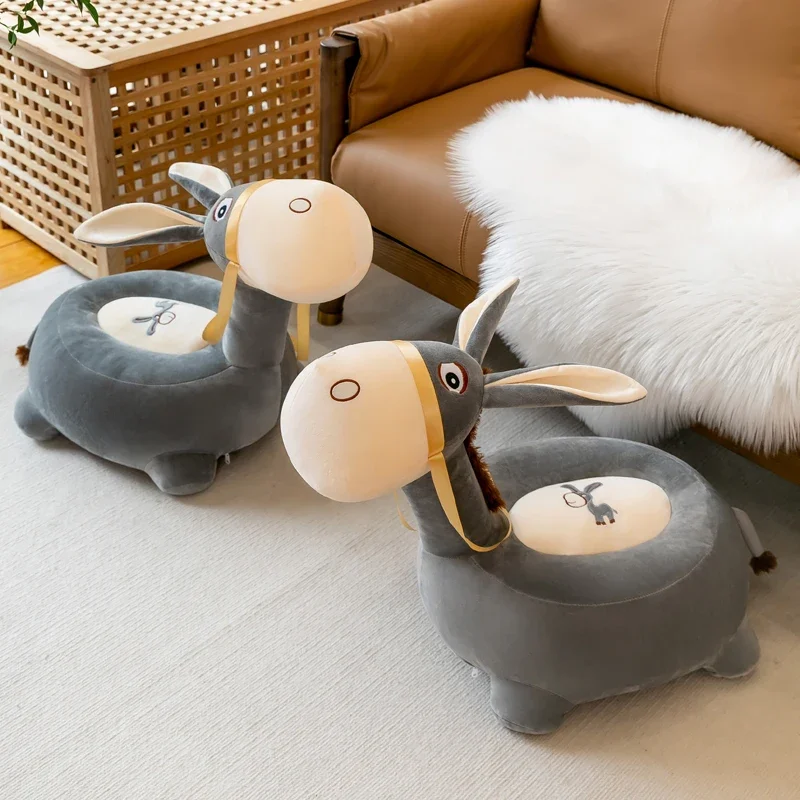 

Home Decoration Cartoon Donkey Sofa Stool Creative Cute Animal Seats Funny Shoes Stools Bedroom Furniture Taburete Para Los Pies