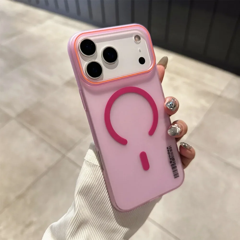 # 2026/caso para iphone 17 air 16 15 14 13 12 11 pro max plus escudo rígido magnético magsafe oficial fosco transparente