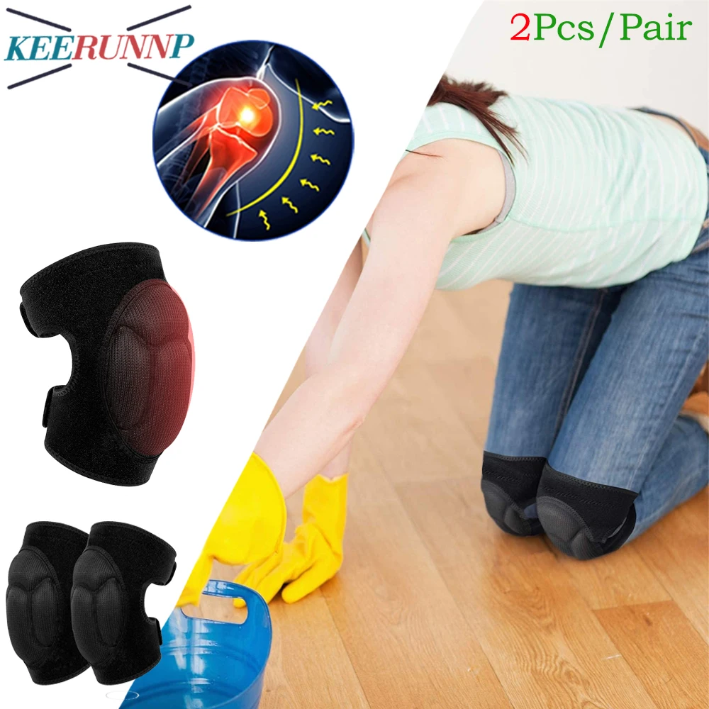 

1Pair Gardening Knee Pads,20MM Thick Work Knee Pads for Men Wmen,Sponge Collision Avoidance Kneepads for House Cleaning Running