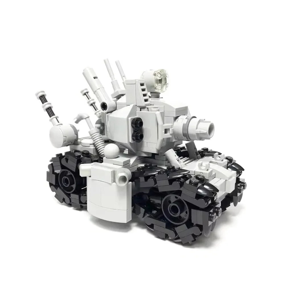 

Горячая игра, боевая головка из сплава 001, танк MOC, строительные блоки, креативная игра, военный танк-носитель, модель оружия, сборные кирпичные игрушки