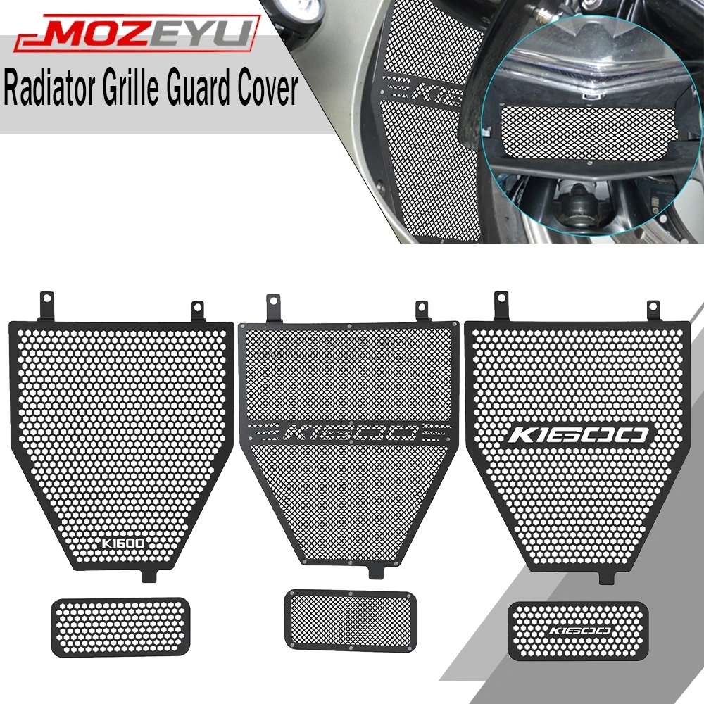 

For BMW K1600GT 17 K1600GTL K 1600 K1600 GT GTL 22 2020 2021 2022 2023 Radiator Grille Guard Cover Protector and Oil Cooler Set