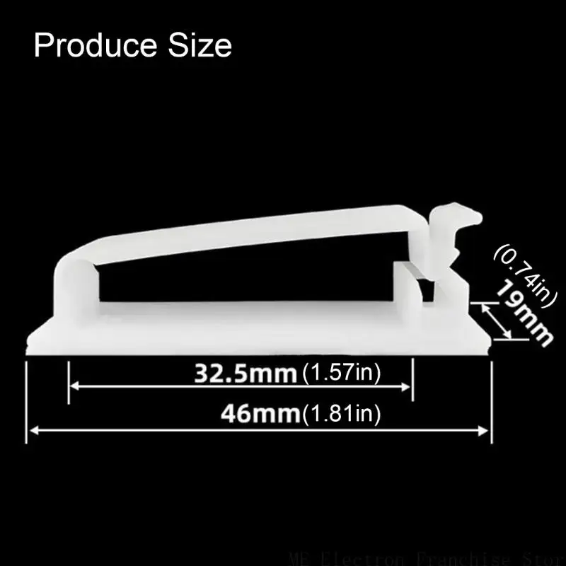 T5EA 10PCS 접착제 케이블 관리 클립 케이블 홀더 와이어 클립 코드 홀더