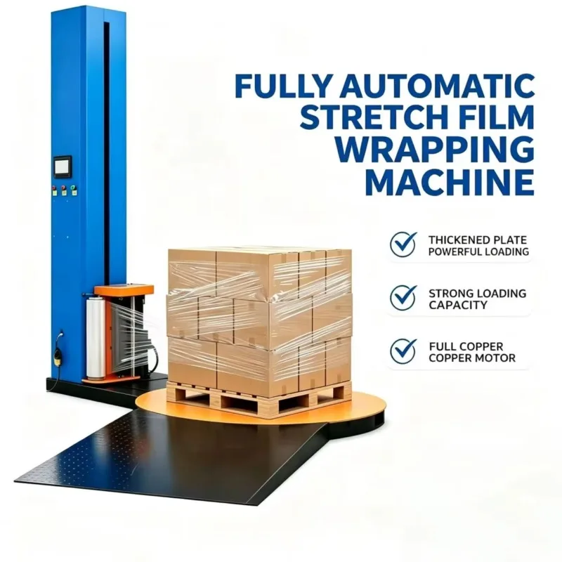 

Automatic Pallet Film Wrapping Equipment Industrial Transport Packaging Automatic Stretch Wrap Machine Pallet Price for Poland
