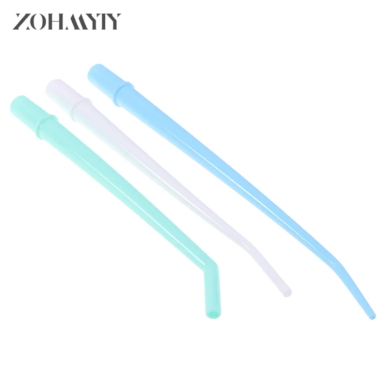 25 pcs Dental Disposable Elbow Saliva Ejector Suction Tube Surgical Aspirator