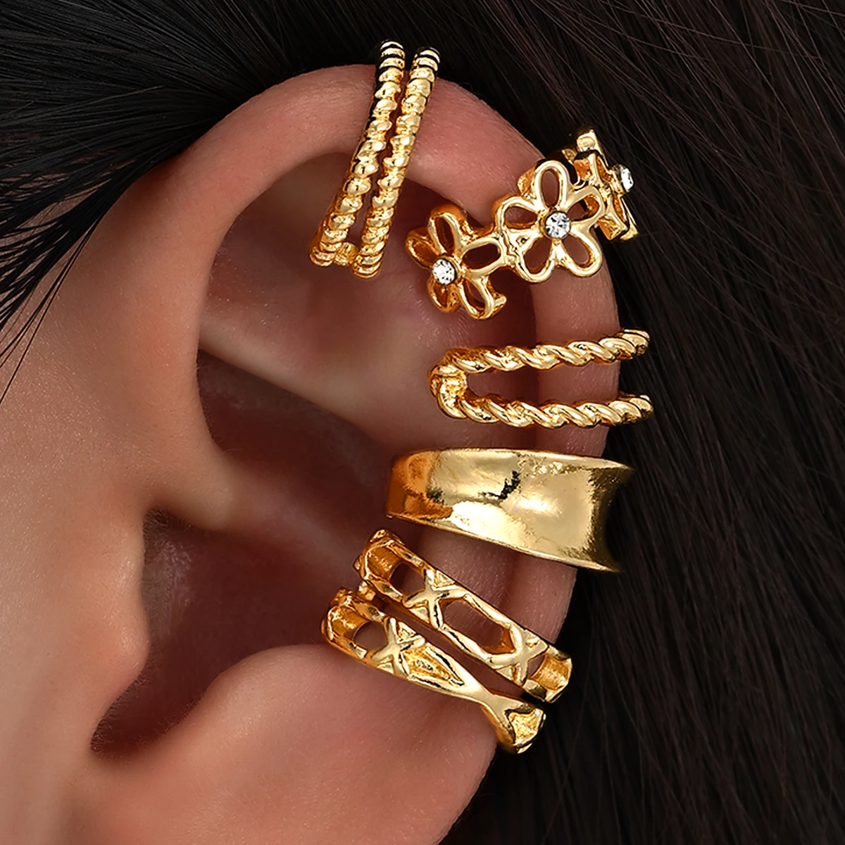 ชุดต่างหูแบบหนีบ 8 ชิ้น สไตล์ม - Body Jewelry Kit บทวิจารณ์และราคา