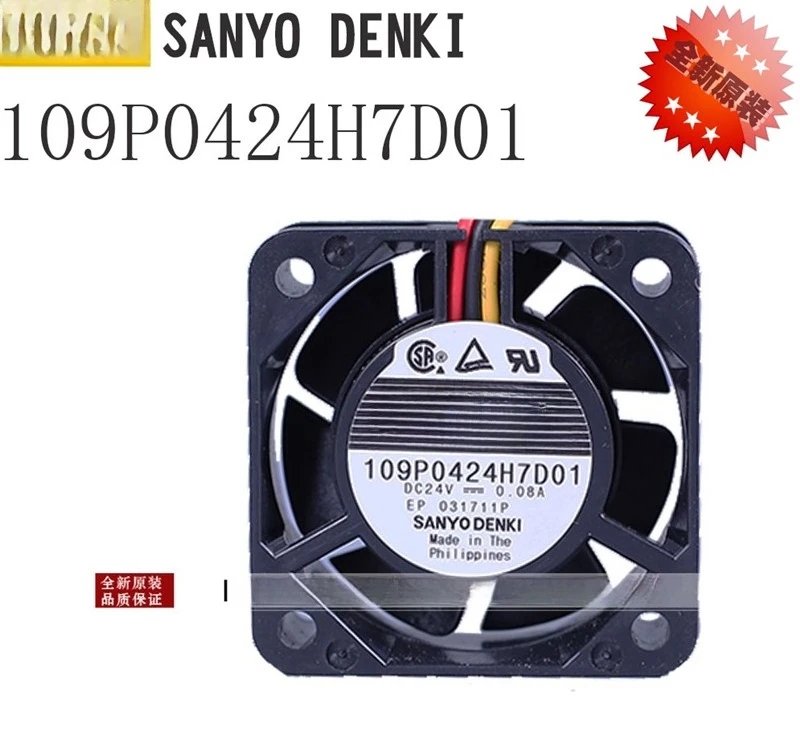 

Для 109P0424H7D01 новый охлаждающий вентилятор Sanyo 4015 24 В 0,08 А FANUC с ЧПУ