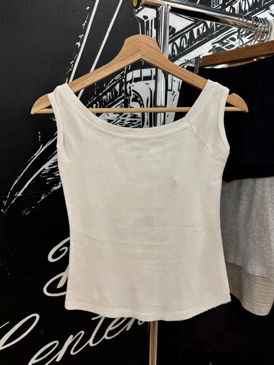 New 33 Print Slim Crop Top Woman Sleeveless Scoop Neck Soft Cotton Cropped Camisole Summer Casual Streetwear Tank Tops Y2k