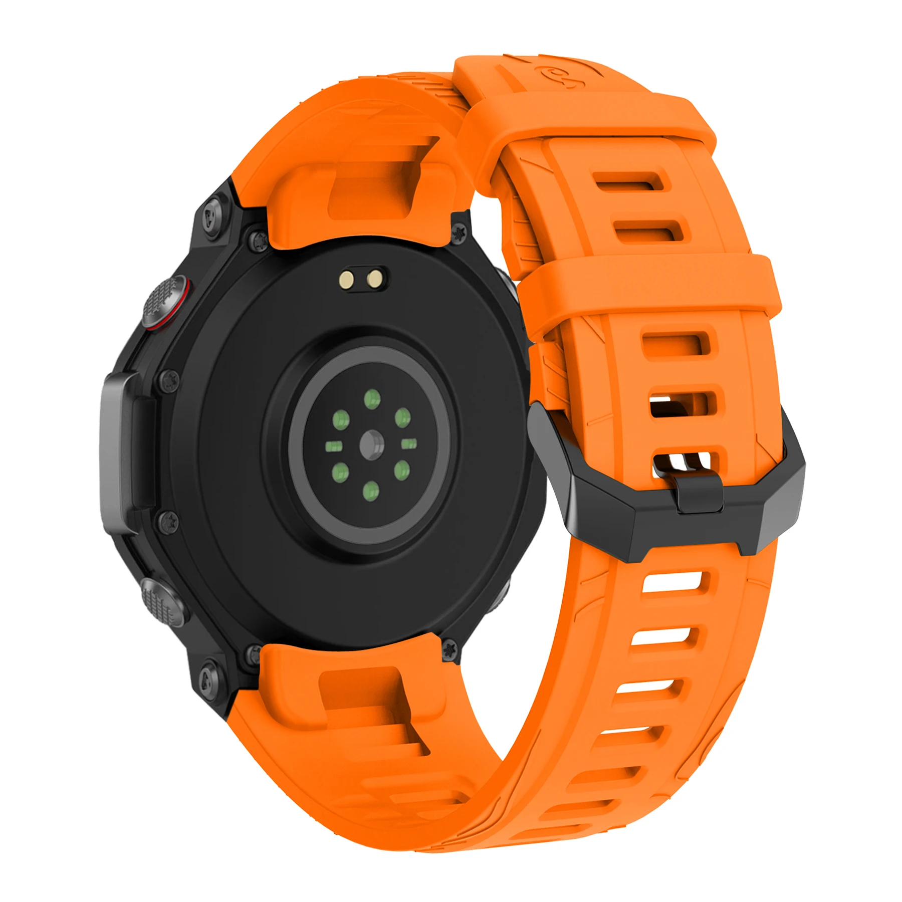 حزام سيليكون رسمي قابل للتنفس لـ Huami Amazfit T-REX 3 مع أدوات رياضية حزام ساعة سيليكون ناعم وشديد الارتداء