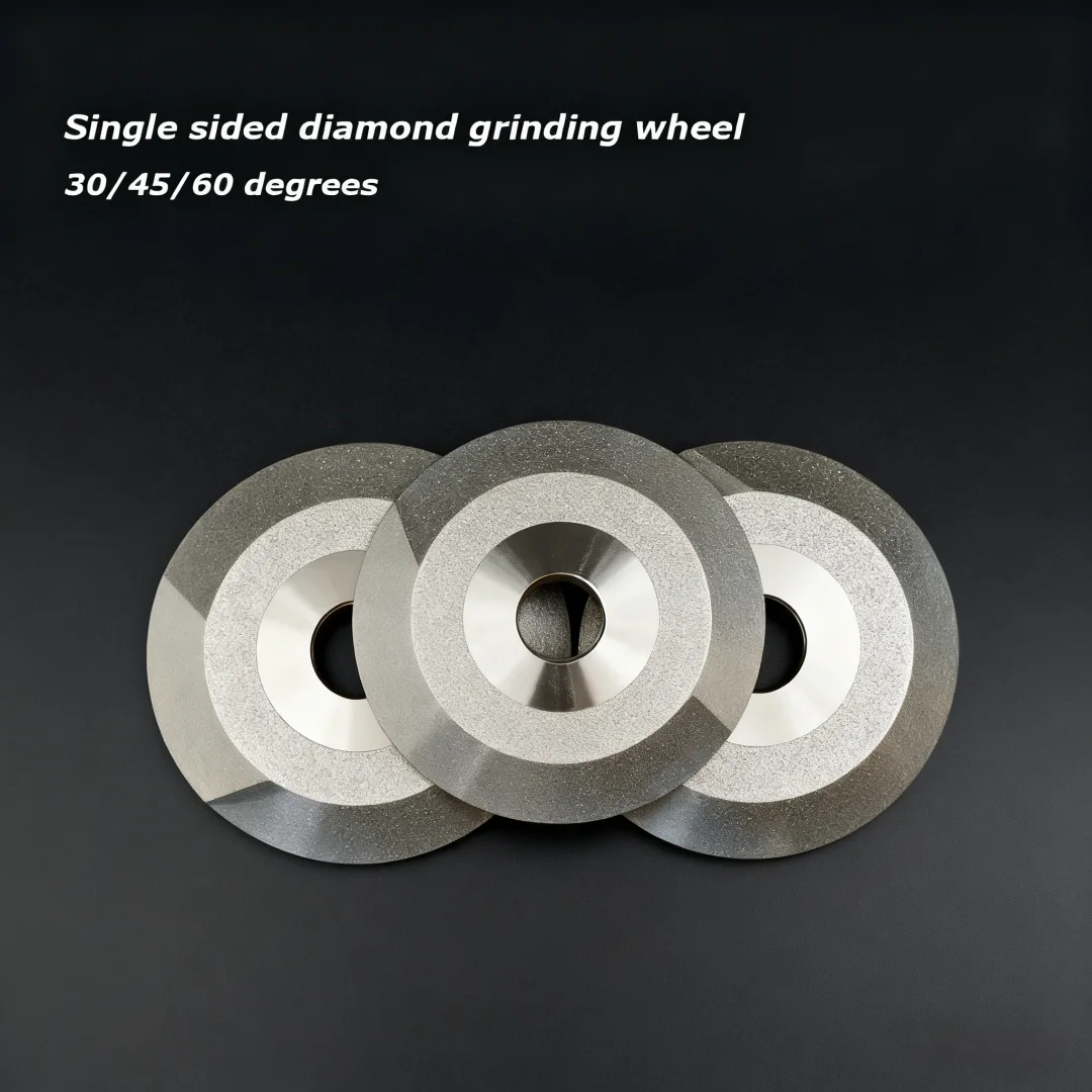 Single Bevel Grinding Wheel 30 45 60 Degrees Abrasive Disc For Grinding Alloy Tungsten Steel Cbn Ceramic Milling Cutter