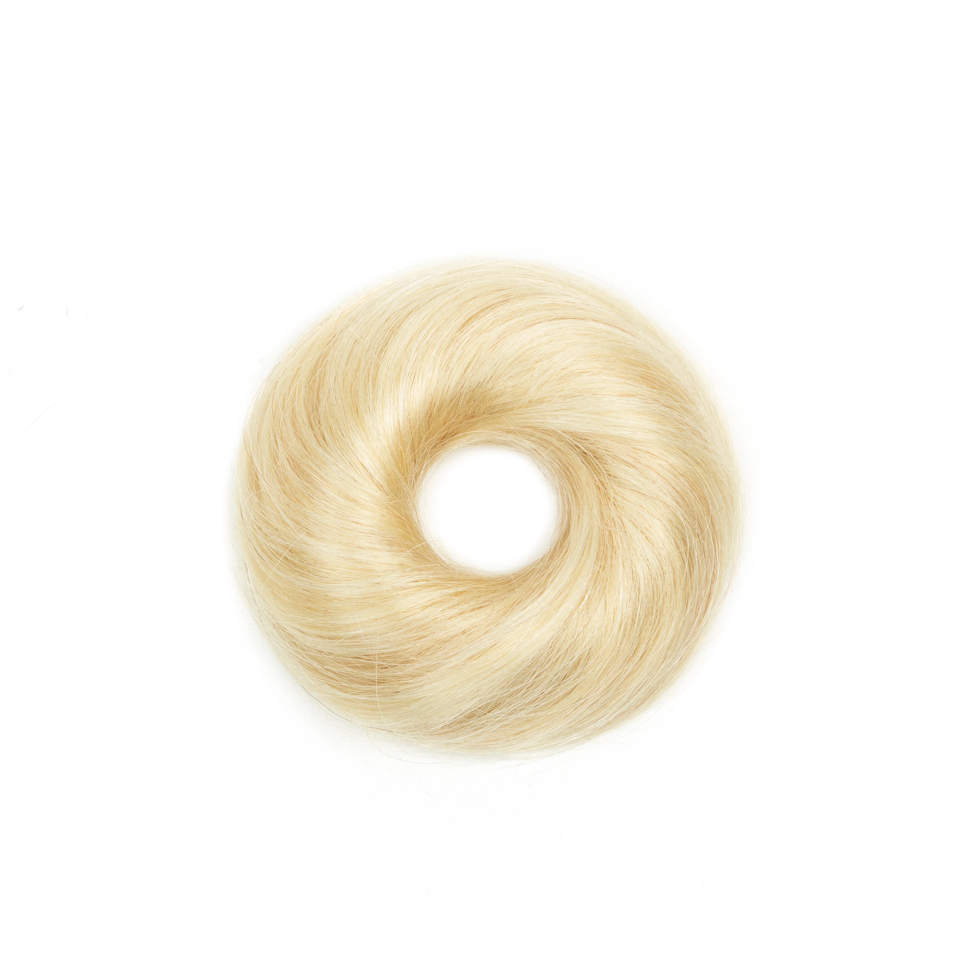 

Elegant Hair Bun Style Chignon Ponytail Hair Piece Real Human Hair Extensions Darker 6inch