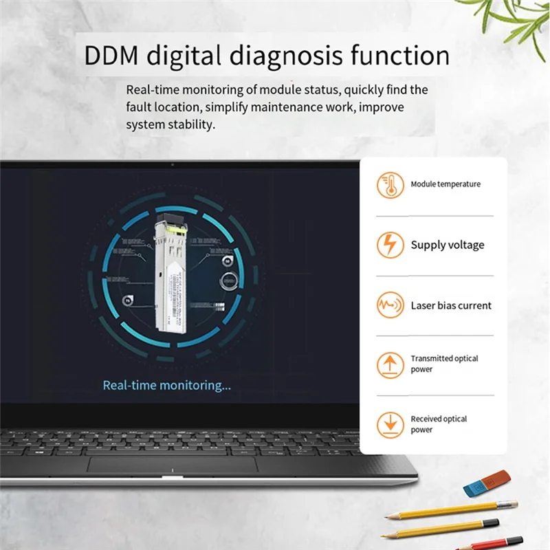 FFYY-1Pair Modulo SFP in fibra Gigabit 1.25G Modalità singola 40Km LC 1310Nm/1550Nm compatibile con più tipi di interruttori