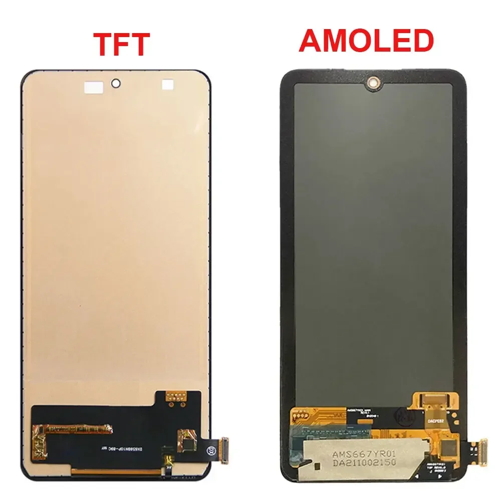 Super AMOLED For Xiaomi Redmi Note 11 Pro 5G LCD Display Touch Screen Digitizer Assembly Replacement 21091116I, 2201116SG LCD