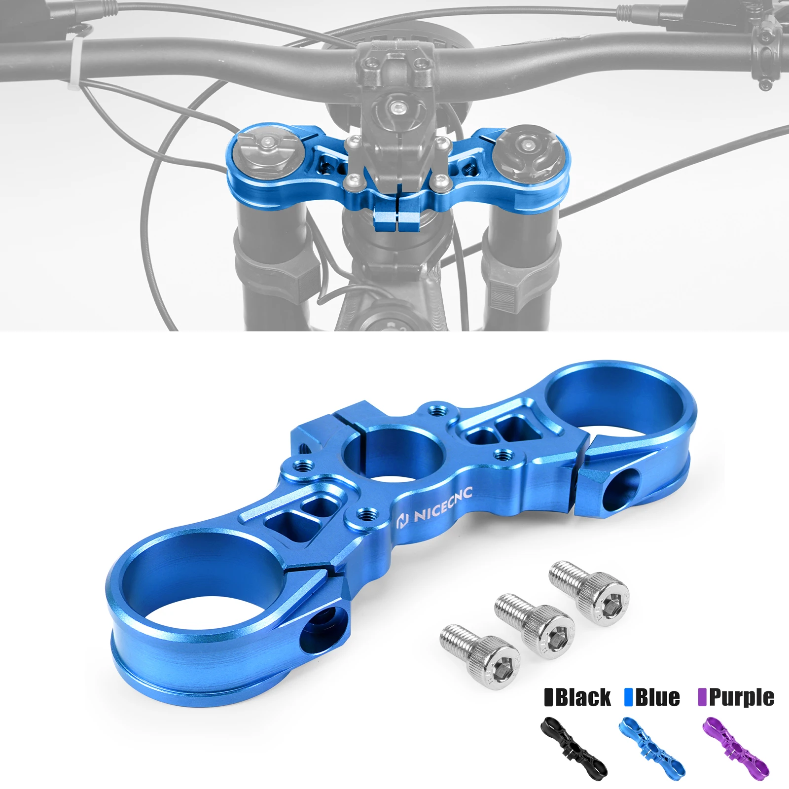 

For Sur-Ron Surron Light Bee X S Motocross Upper Triple Clamp Top Link Plate Bracket Aluminum Electric Dirt Bike 2024 2023