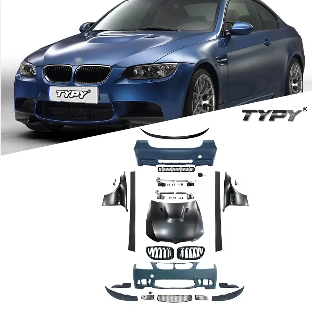 

Набор Боди для стайлинга автомобиля TYPY, аксессуары для BMW 3 серии E90 2009-2012, обновленный модифицированный до нового BMW M3, набор для стайлинга кузова в сборе