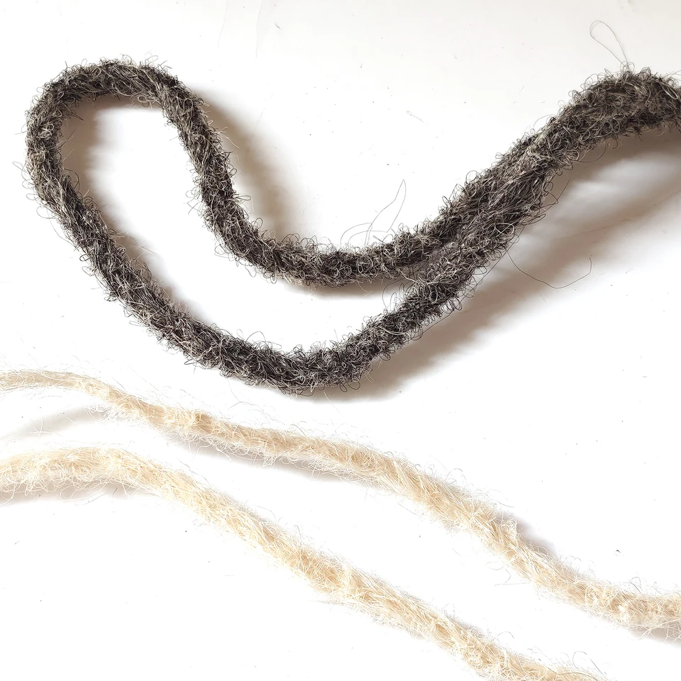 Cabello para crochet con rastas dobles africanas, extensión para trenzas, sintético negro para mujer 5
