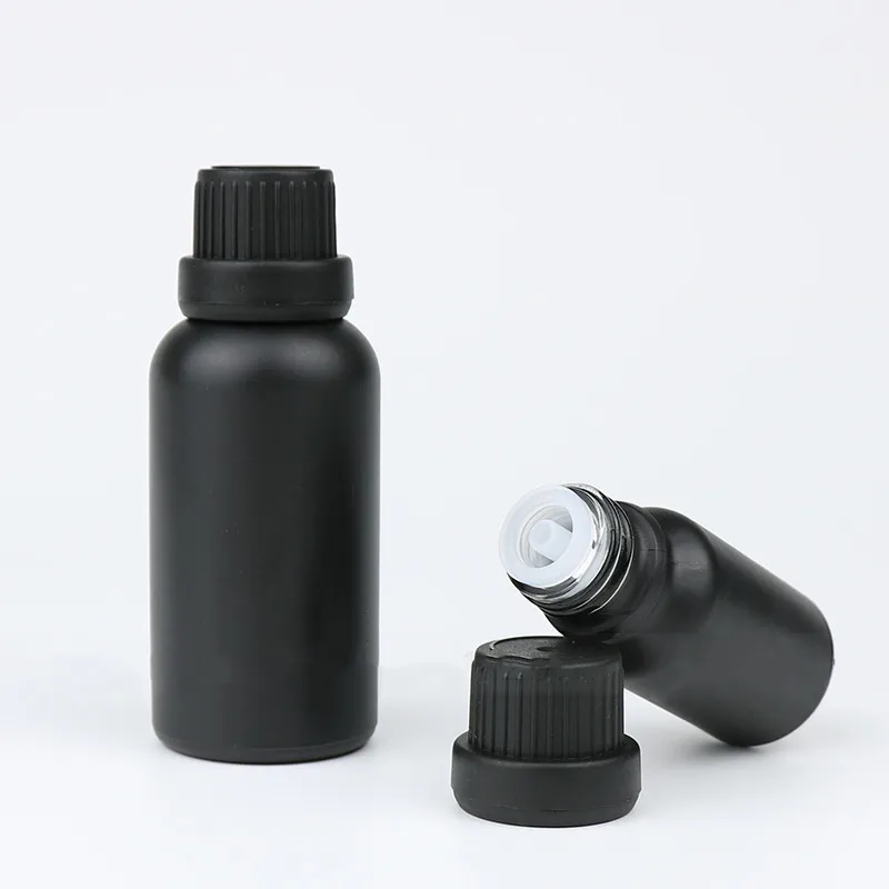 Dropper Bottle Reagent Eye Matte Black Glass Aromatherapy Liquid Pipette Perfume Container Essential Oil Refillable Bottle