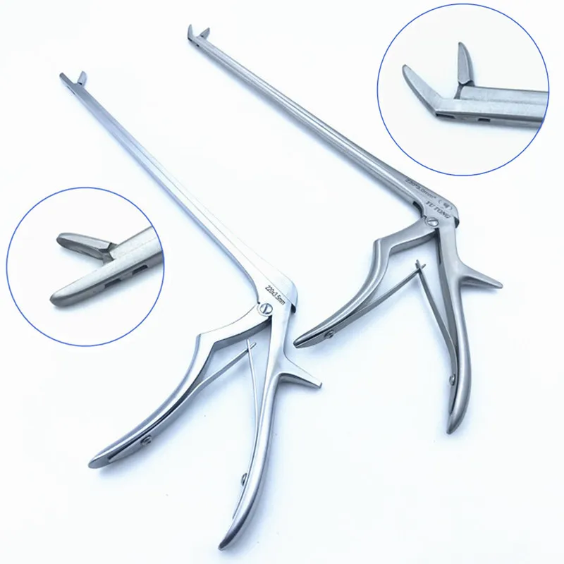 Nucleus Pulposus Forceps Straight/Curved head Nucleus pulposus clamp 220mm long Veterinary Orthopedics Instrument