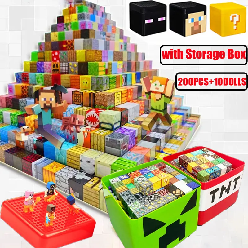 

Детские подарки, магнитные строительные блоки с ведром для хранения, настольные игрушки, блоки, кубики, контейнер для хранения, развивающая сенсорная игрушка