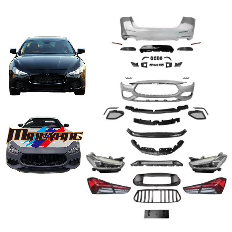 

New Arrival Ghibli Old To New Facelift Car Bumpers Bodykit 2014 For Maserati Ghibli To GTS Trofeo Body Kit