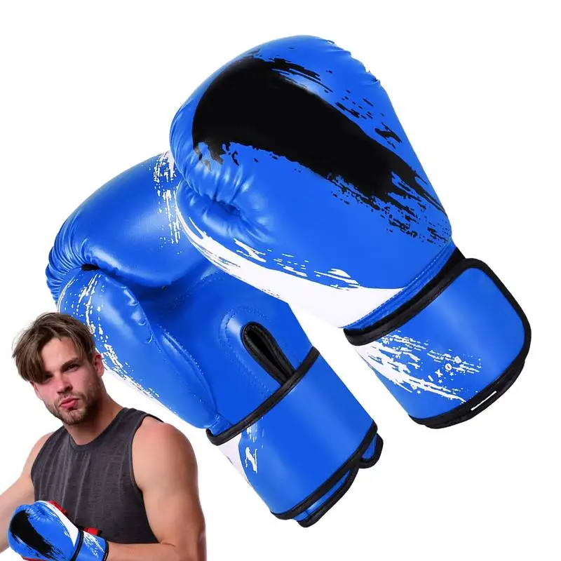 

Boxing Training Fighting Gloves PU Leather Kids Breathable Muay Thai Sparring Punching Karate Kickboxing Professional Glove