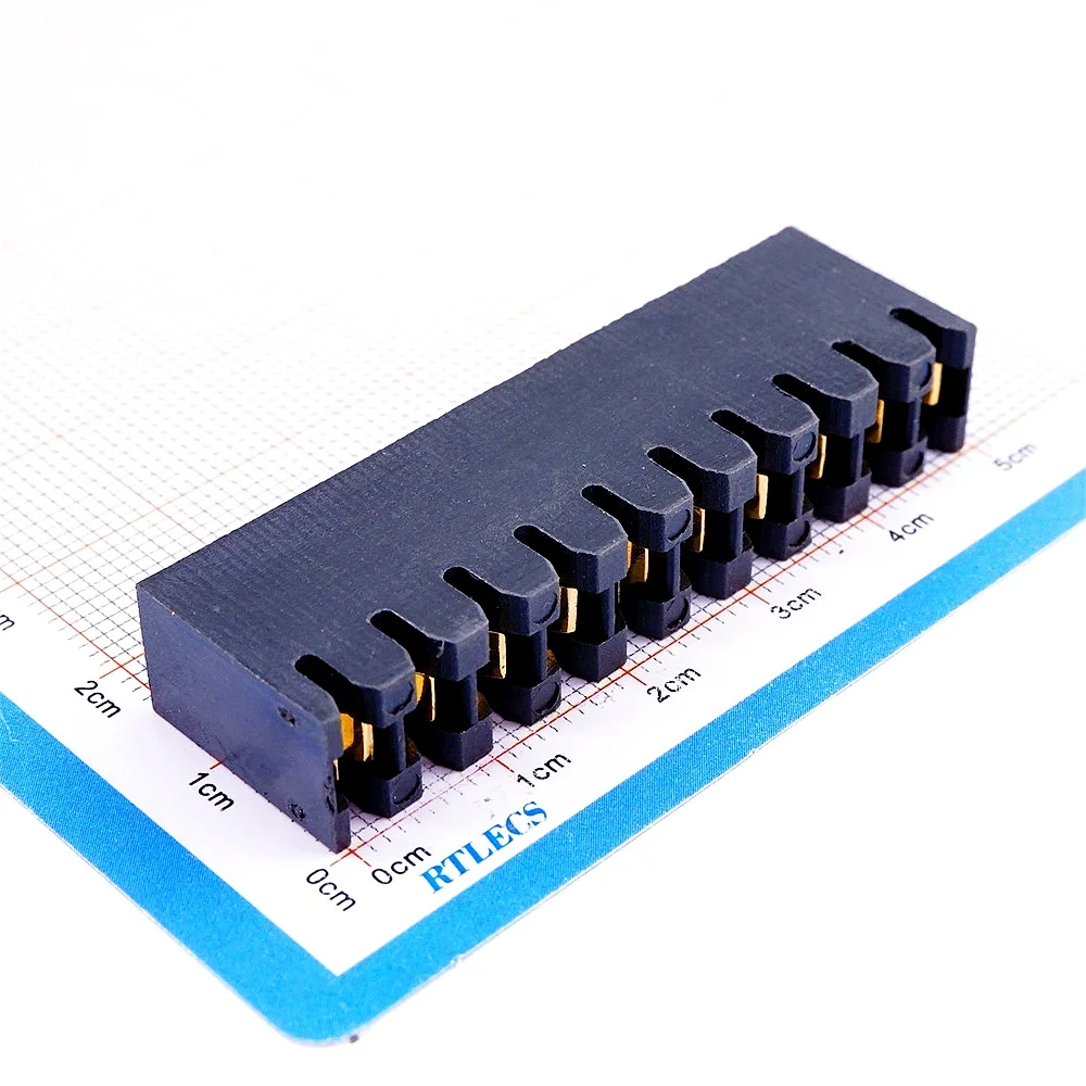 20 Pcs Burn In Socket 5.08 mm Pitch 10 Pin Gold plating Test connector for Axial lead Resistors / Diode PCB Board Through Holes