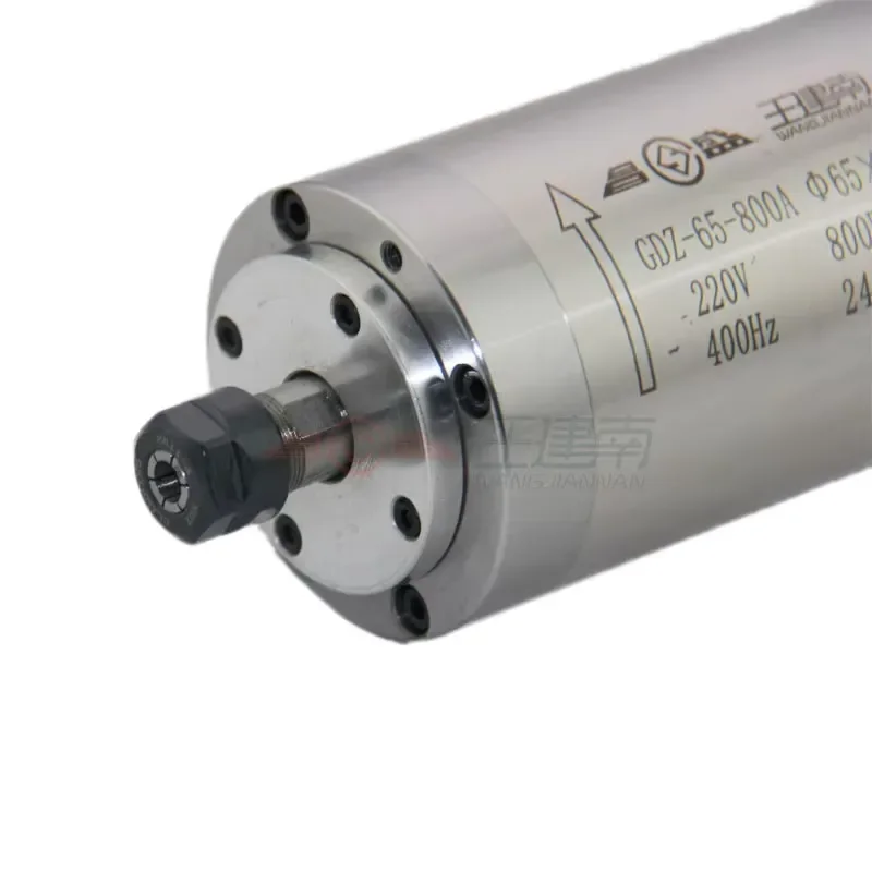 800W Water-Cooled AC Motor For Wood Carving Electrical Spindle Motor view 4