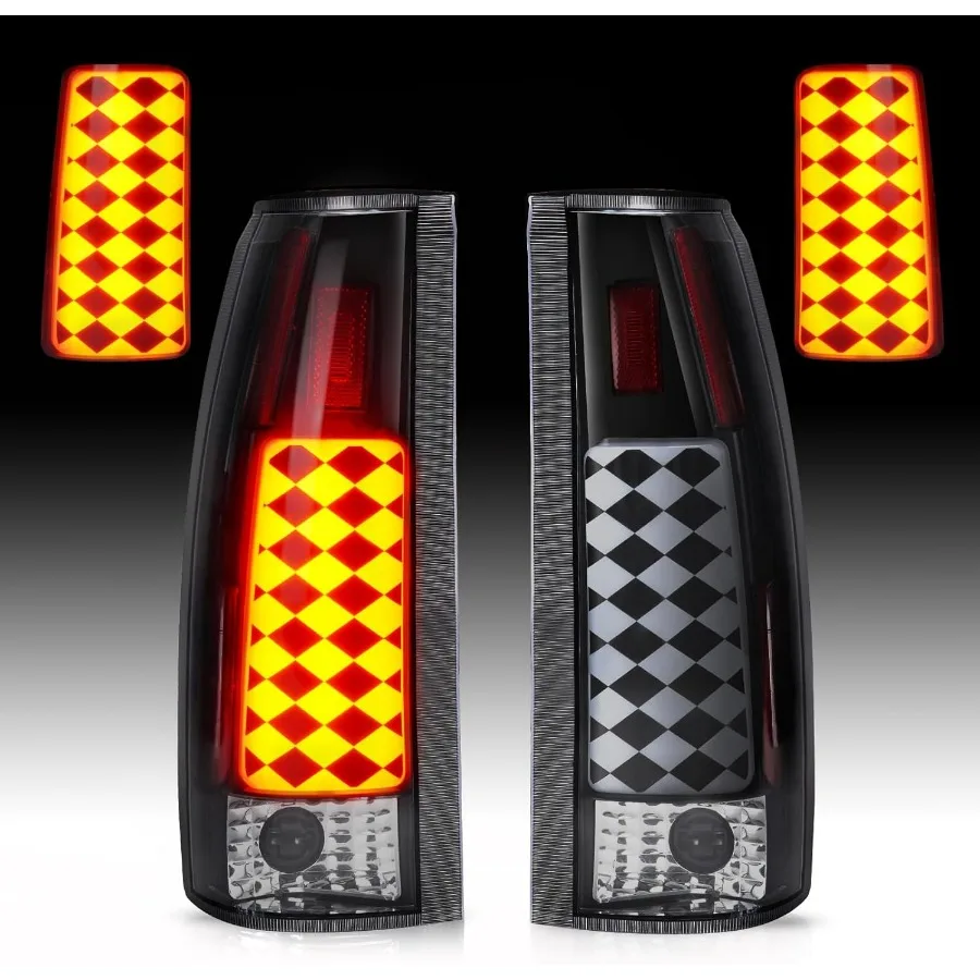 مجموعة مصابيح خلفية LED مناسبة لسيارة Chevy & GMC C/K 1500 88-99, C/K 2500 3500 88-00, C1500 C2500 Suburban 92-99، Silverado 94-98، Ta