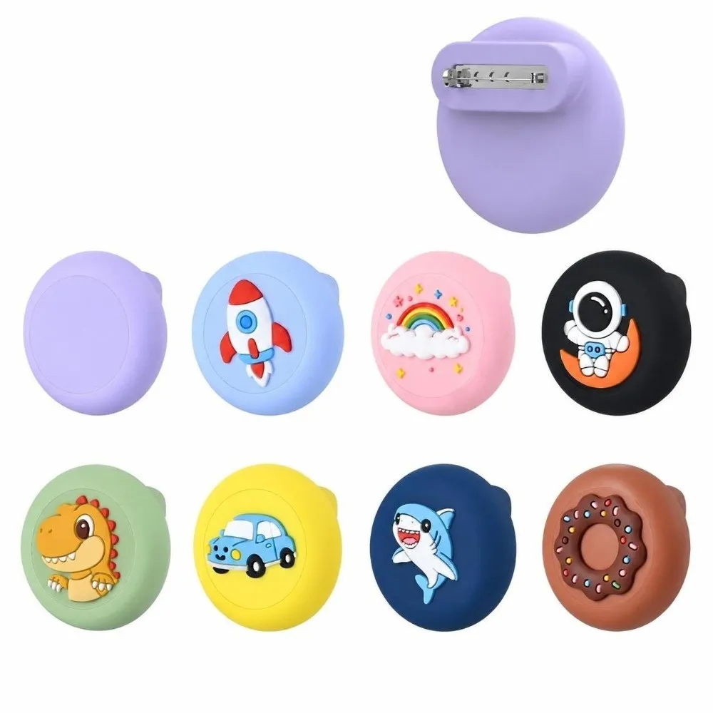 Silicone For AirTag Holder Safety Pin Design Durable For Hidden AirTag Case Lightweight For AirTag Tracker Case For AirTag