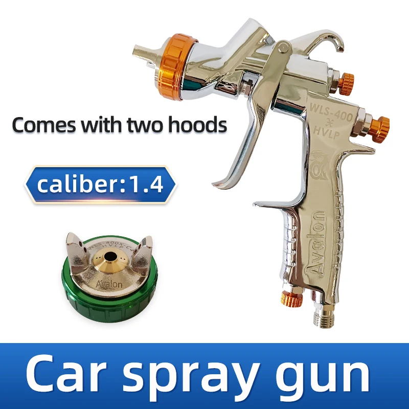Original Product Avalon Professional HVLP Spay Gun 1.4mm Nozzle Gravity Airbrush For Car Painting 400X Upper Pot Double Cap