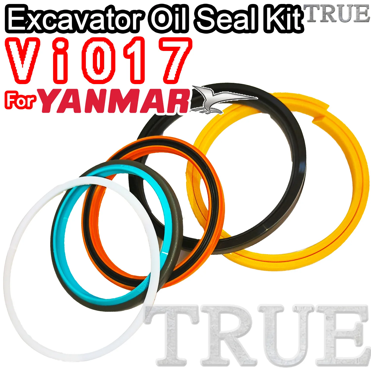 

For ViO17 Yanmar Oil Seal Excavator Repair Kit MOTOR Piston Rod Shaft Replacement Dust Bushing FKM High Quality Control Blade