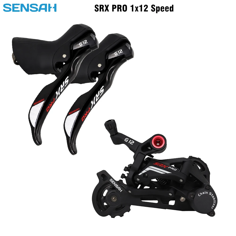 

SENSAH SRX Pro 1x12 Speed Road BIcycle Groupset 12V Trigger Shifter Lever Rear Derailleurs Groupset For Bikes Cyclo-Cross