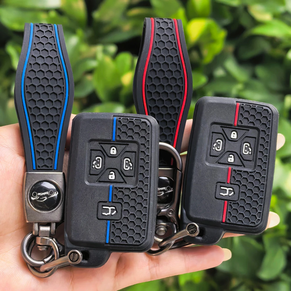 5 Buttons Remote Key Fob Case Cover for Toyota Alphard Vellfire Previa Estima Isis Noah Voxy - Protective Key Bag Key Chains