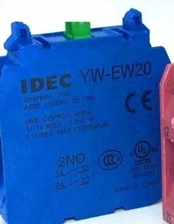 10 шт. YW-EW11 двойной нормально открытый контакт YW-EW20 вспомогательный контакт YW-EW02 аварийный выключатель