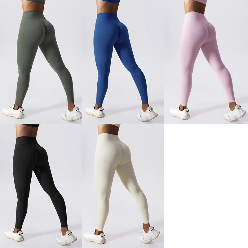 Naked Feeling Stretch Sport Legging Women Gym Pants Running Gym Legging Women Training Tights High Waist Drawstring Yoga Pants