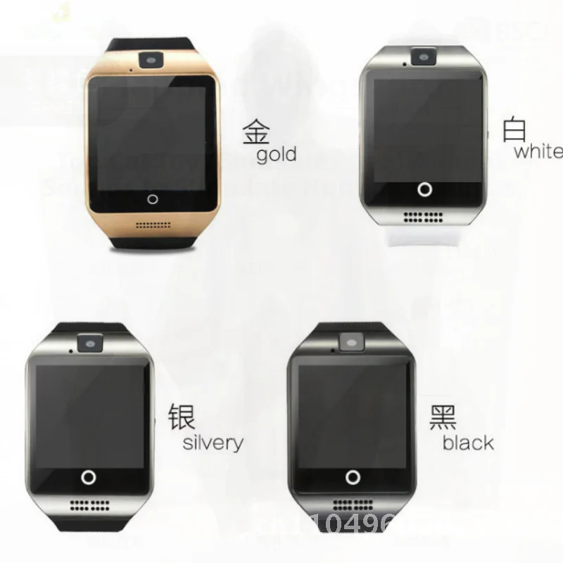 Q18 Смарт-часы с изогнутым сенсорным экраном SMS Многофункциональный Bluetooth-браслет для взрослых Спортивный стиль Силиконовый английский многоязычный