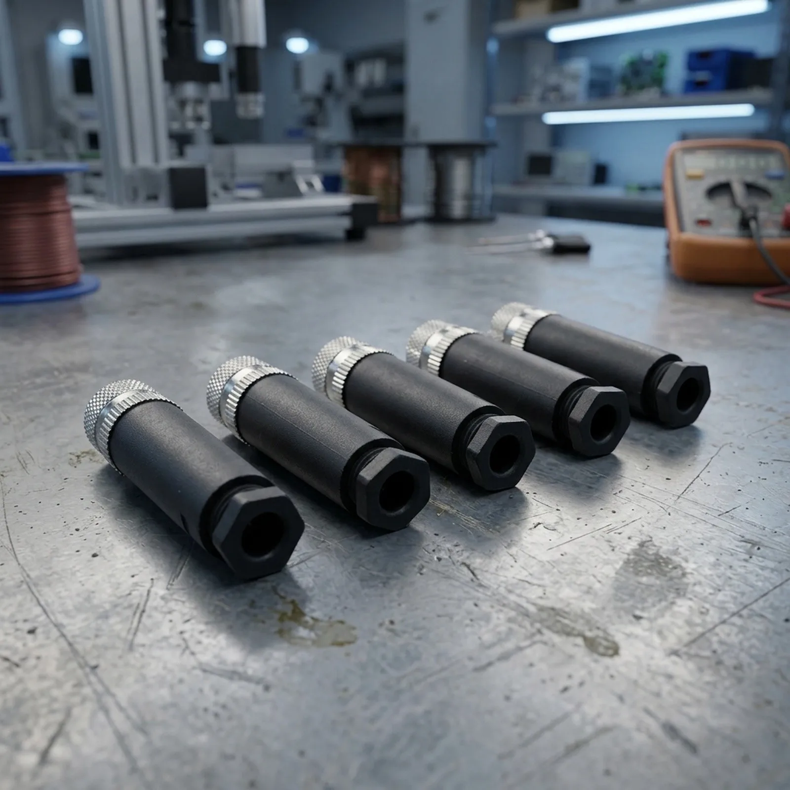 5pcs M8 3-4 Pin Aviation Connector Female Waterproof Plug-and-play  3-4-pin Aviation Connector For Industrial Applications