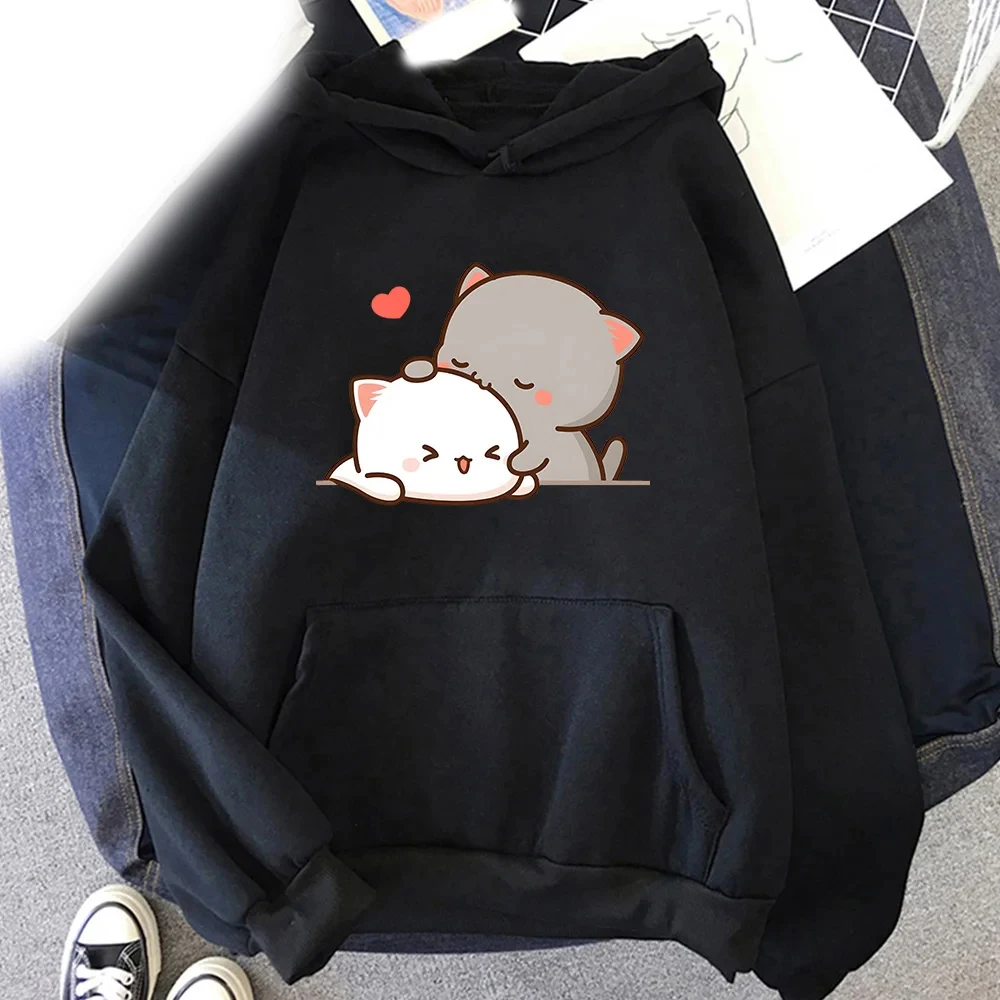 Herbst Bubu Dudu Herren Hoodie Herren und Damenmode einfache lang ärmel ige Pullover Street Trend Harajuku niedlichen großen Sweatshirt