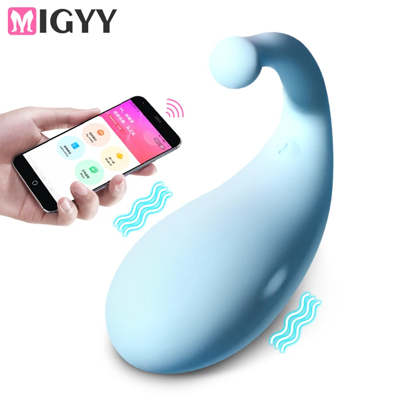 10 Modes Vibrators Whale shape Vaginal Stimulator Vibrating Egg Bluetooth APP Control Sex Toys For Women G Spot Massage