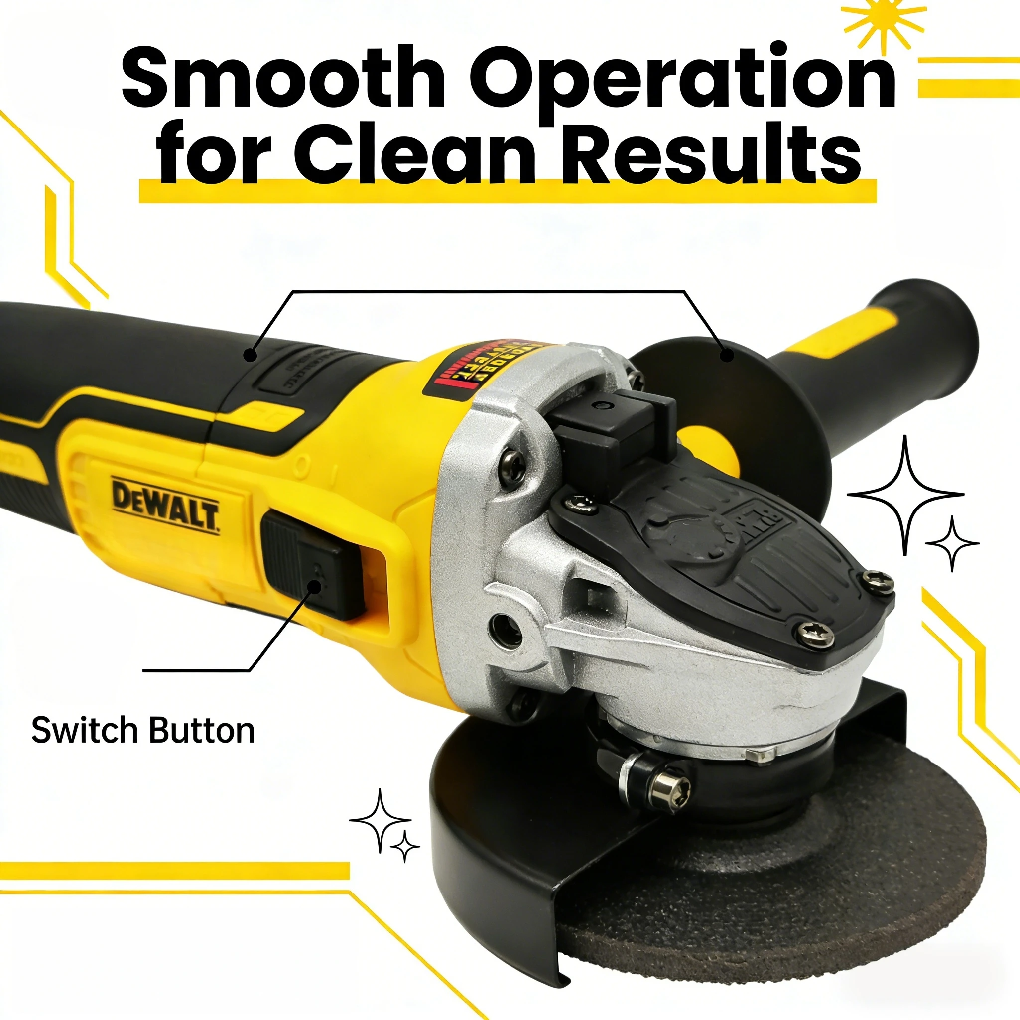 DEWALT DCG405 125mm flat head angle grinder bare machine tool cutting machine brushless 18V lithium battery tools(no battery)
