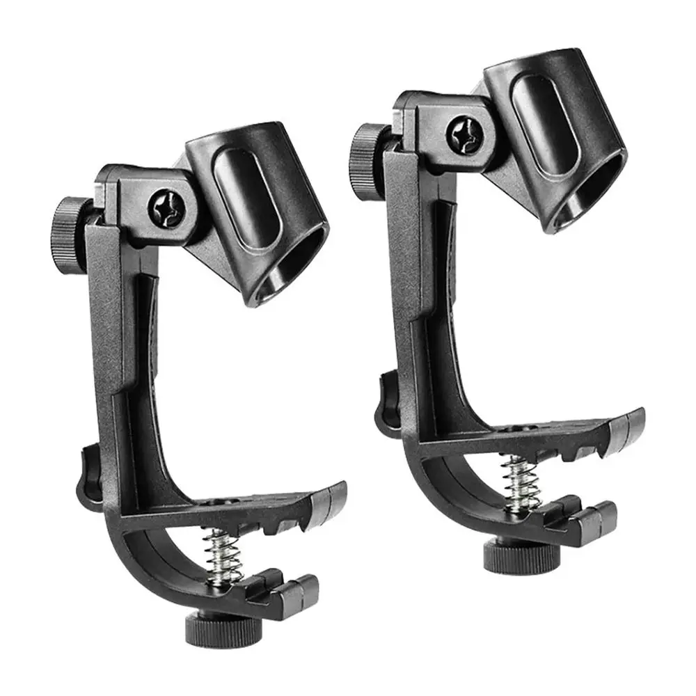 Rim Shockproof Instrument Accessories Clip On Drum Drum Microphone Holder Drum Microphone Clip Clip Holder Drum Mic Stand