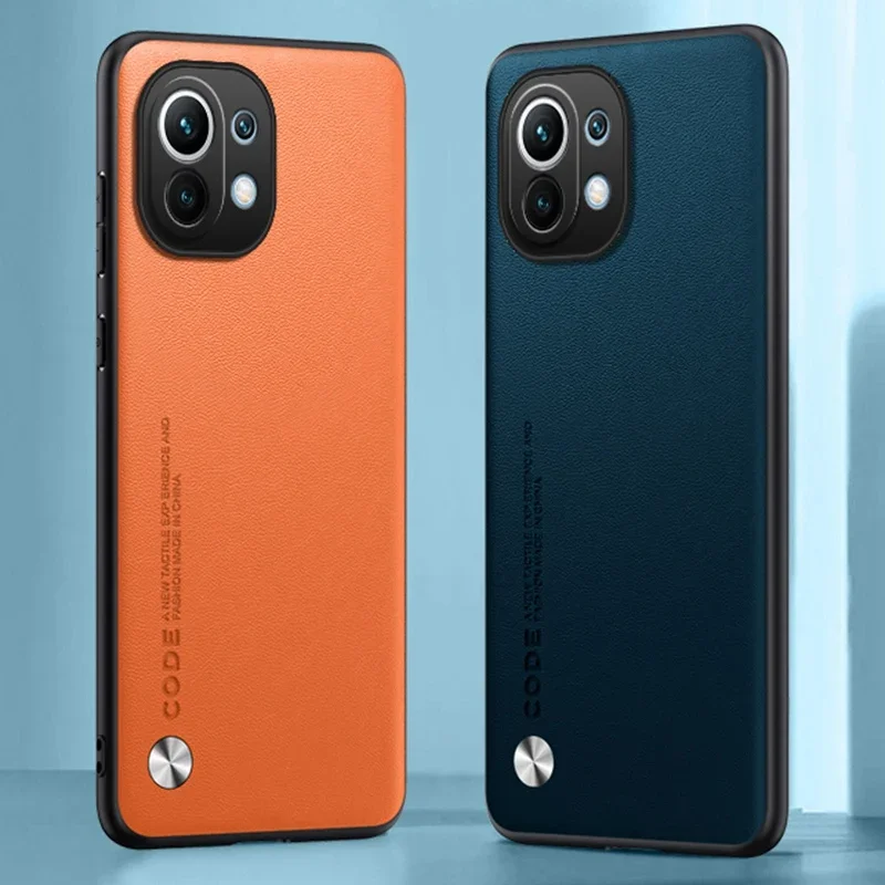 Xiaomi Mi 11 Lite 5G NE 11T Pro Mi11 커버 용 고급 가죽 케이... - 5