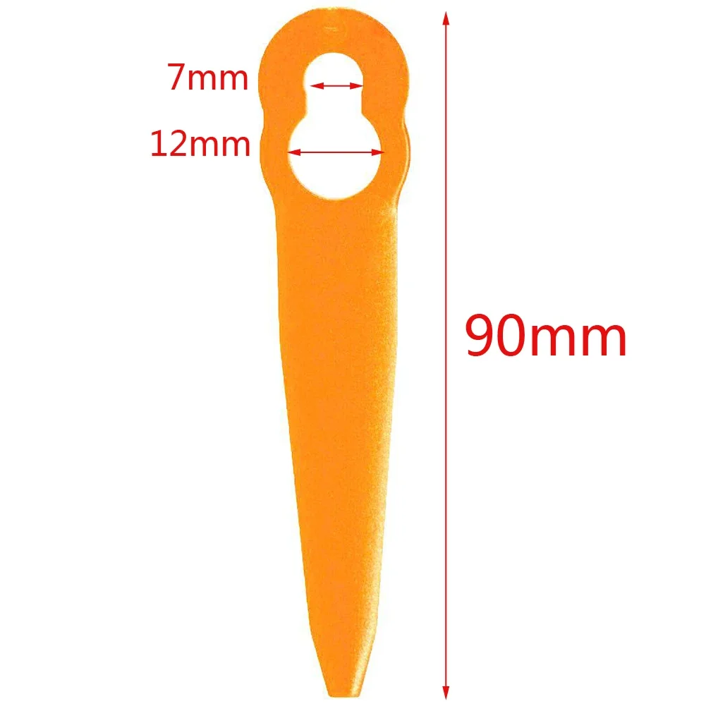 90mm 30pcs Plastic Blades for STIHL Cordless Strimmer Grass Trimmer Mowing Heads Replacement Blades