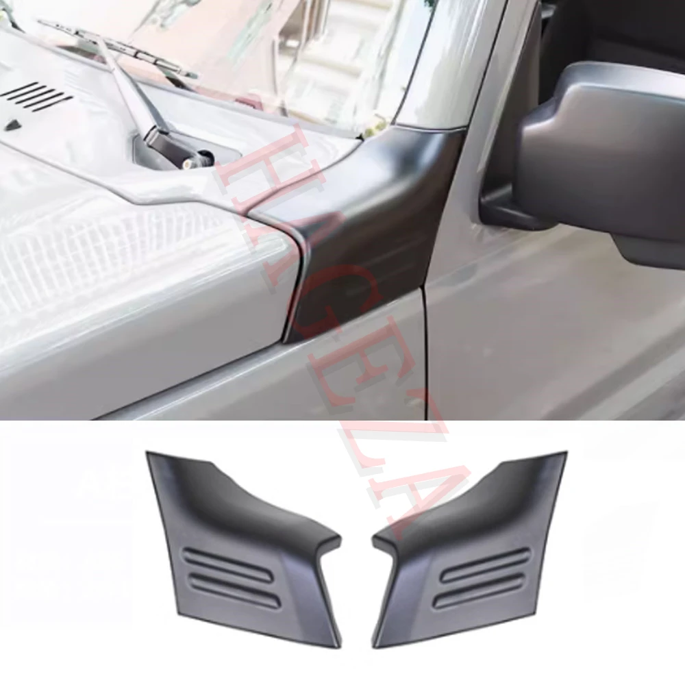 

Подходит для Suzuki Jimny 2Door/4Door 2019-2024, матовый черный ABS, автоматический модернизированный внешний передний угол капота, защитная накладка, накладка