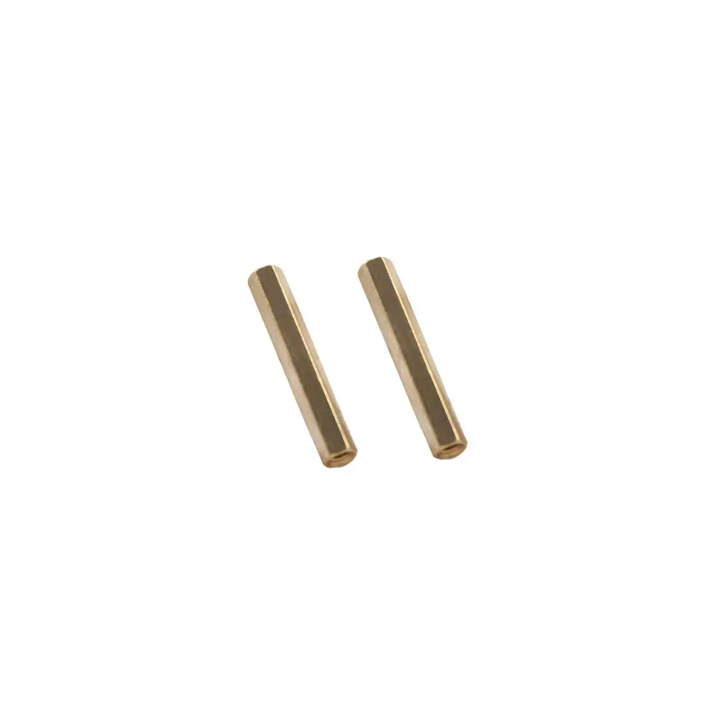 

30pcs M3*15-M3*22 Gold Color screw Double Pass Copper Hexagon Type Security