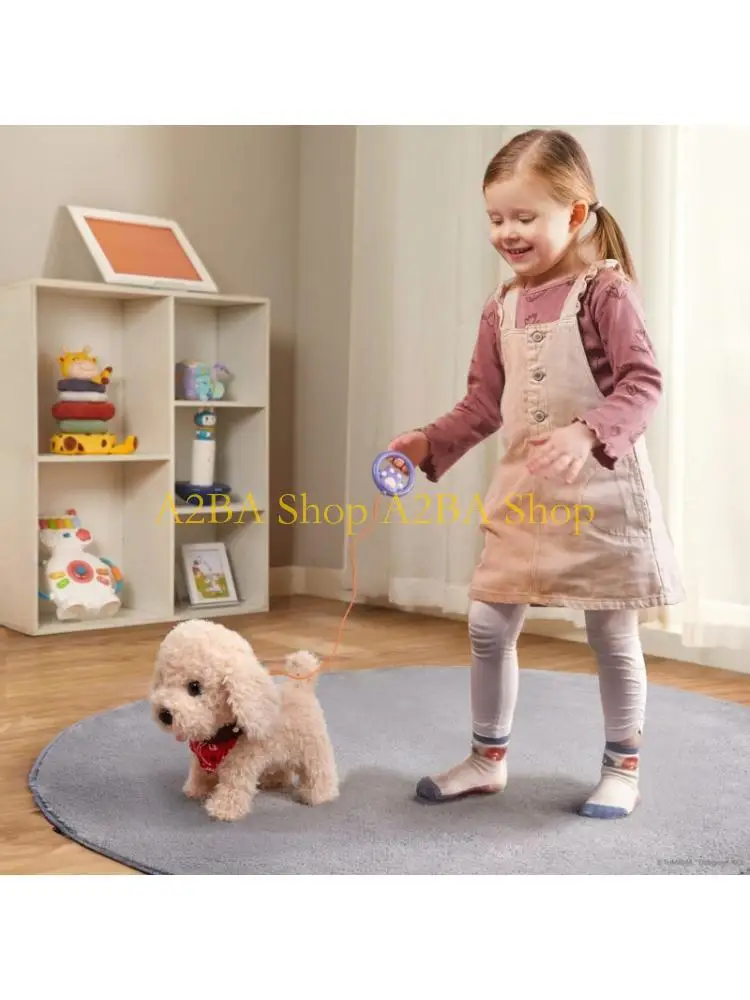 

A2BA Intelligent Talking Stuffed Animal Dog Remote Electronic Plush Dog With Moving Limbs And Interactive Play Walks Features