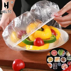 50/100pcs Disposable Fruits Elastic Cover Food Fresh-keeping Wrap Bags Plastic Bag Kitchen Fridge Storage Organizer Cling Film