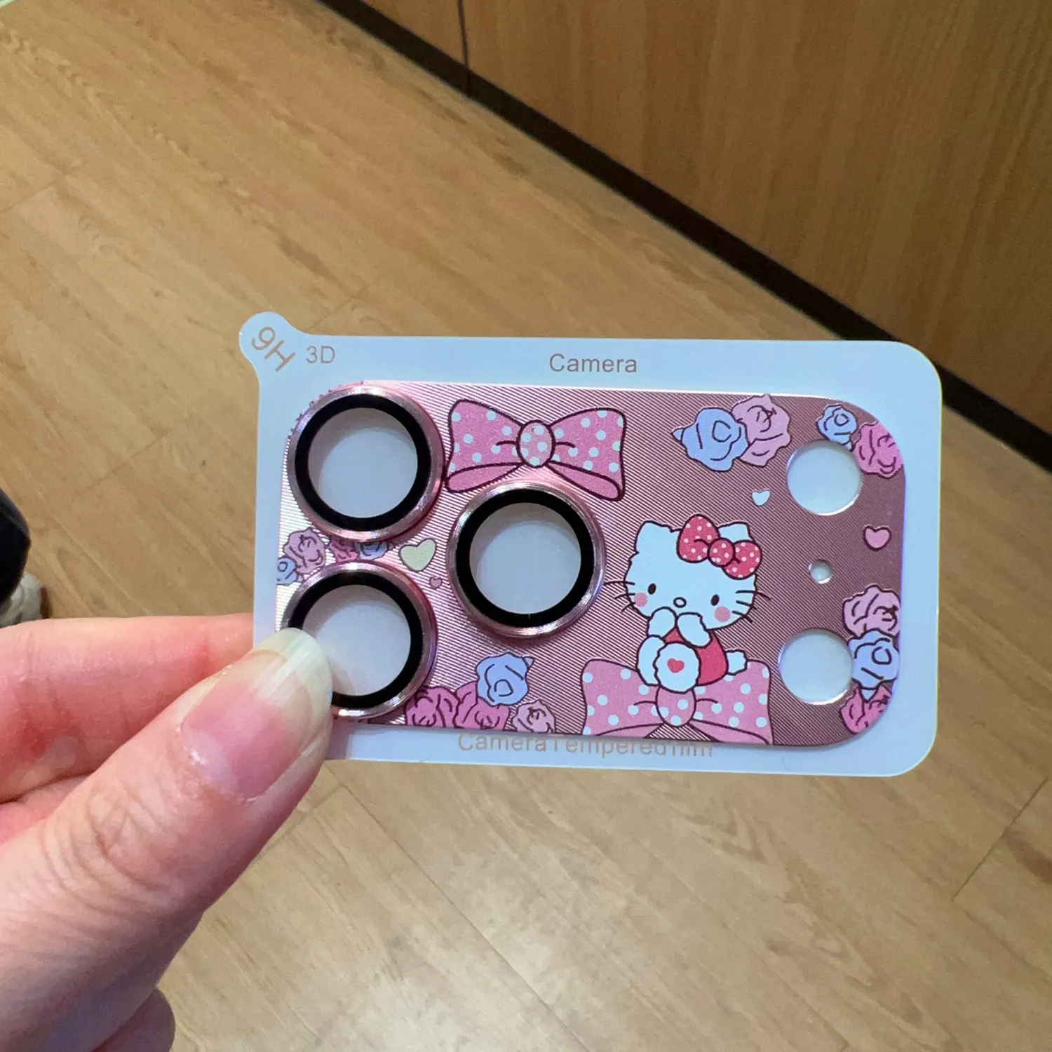 Sanrio Cute Cartoon Hello Kitty Camera Lens Glass Film For IPhone 17 Pro Max 16 15 14 Anti-scratch Alloy Lens Ring Protector Cap view 4