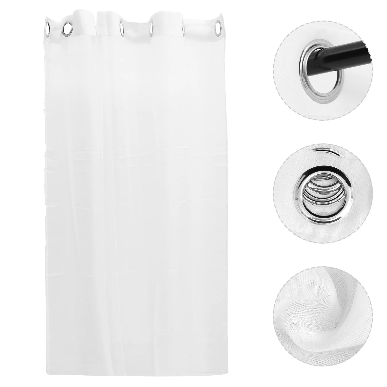 2 قطعة مجموعة الستائر الشاش الأبيض شبه شير الستائر لغرفة المعيشة غرفة نوم الحضانة نافذة ديكور ستائر طويلة خصوصية المنزل