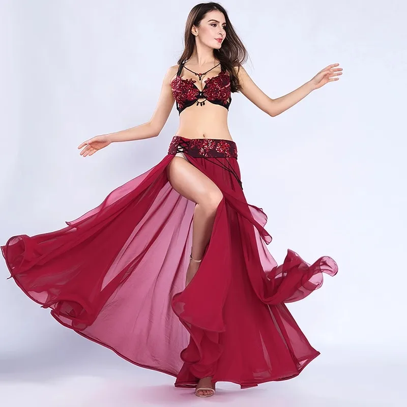 

Customized Belly Dance Clothes Performance Costume Female 2025 New Set Sexy Oriental Dance Performance Wear Top and Skirt